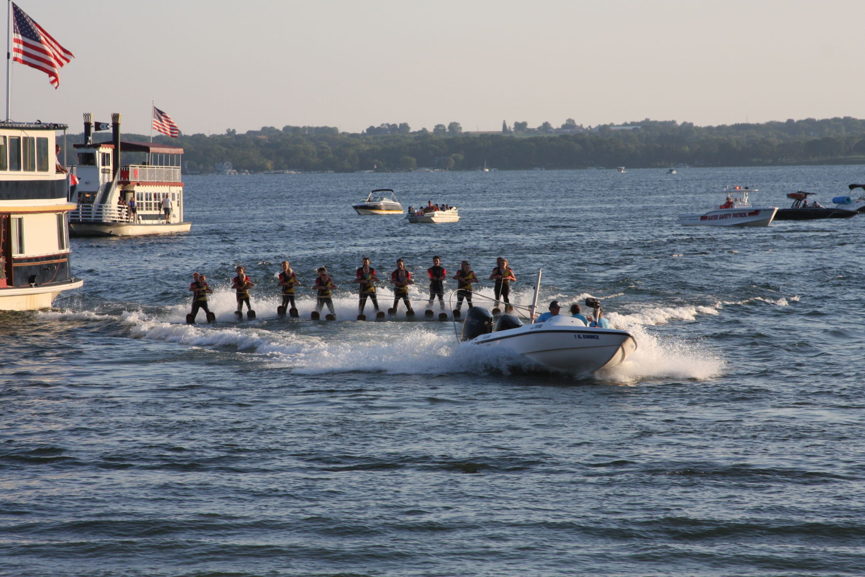 Lake Geneva Venetian Night water ski show